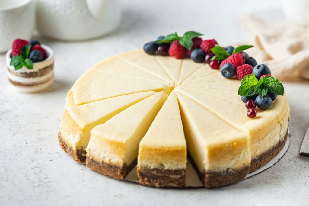 Classic New York cheesecake